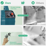 HOMCOM Airless Paint Sprayer, Thinning-Free, Electric Fence Paint Sprayer for Exterior and Interior DIY Painting Projects, Wall Spray Gun Machine, Household Use, 1.5L/min, 200 Bar, 7.5 m Hose