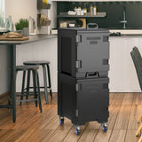 81 Quart Capacity End-loading Insulated Food Pan Carrier with Wheels