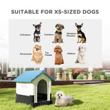 PawHut Outside Dog Kennel House, for Miniature Dogs, 64.5 x 57 x 66cm