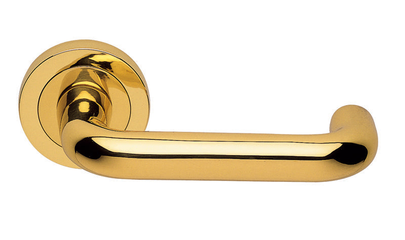 STUDIO H LEVER CONCEALED FIX ROUND ROSE (IRIS) OTL (POLISHED BRASS) - POLISHED BRASS - 51MM - PAIR