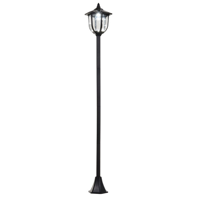 Outsunny Outdoor Garden Solar Post Lamp Sensor Light  LED Lantern Bollard Pathway Torch Light 1.77m Tall