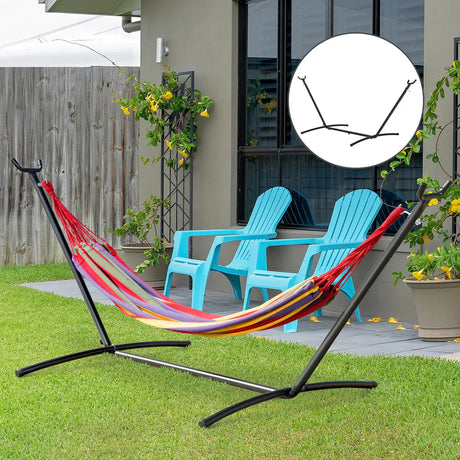 Outsunny 2.86m Universal Hammock Stand Metal Frame Garden Camping Picnic Outdoor Patio Replacement  Stand Only