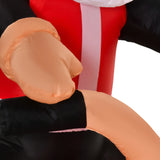 HOMCOM 5.5ft Christmas Inflatable Santa Claus Riding a Motorcycle Blow Up Decoration Xmas Dcor for Garden