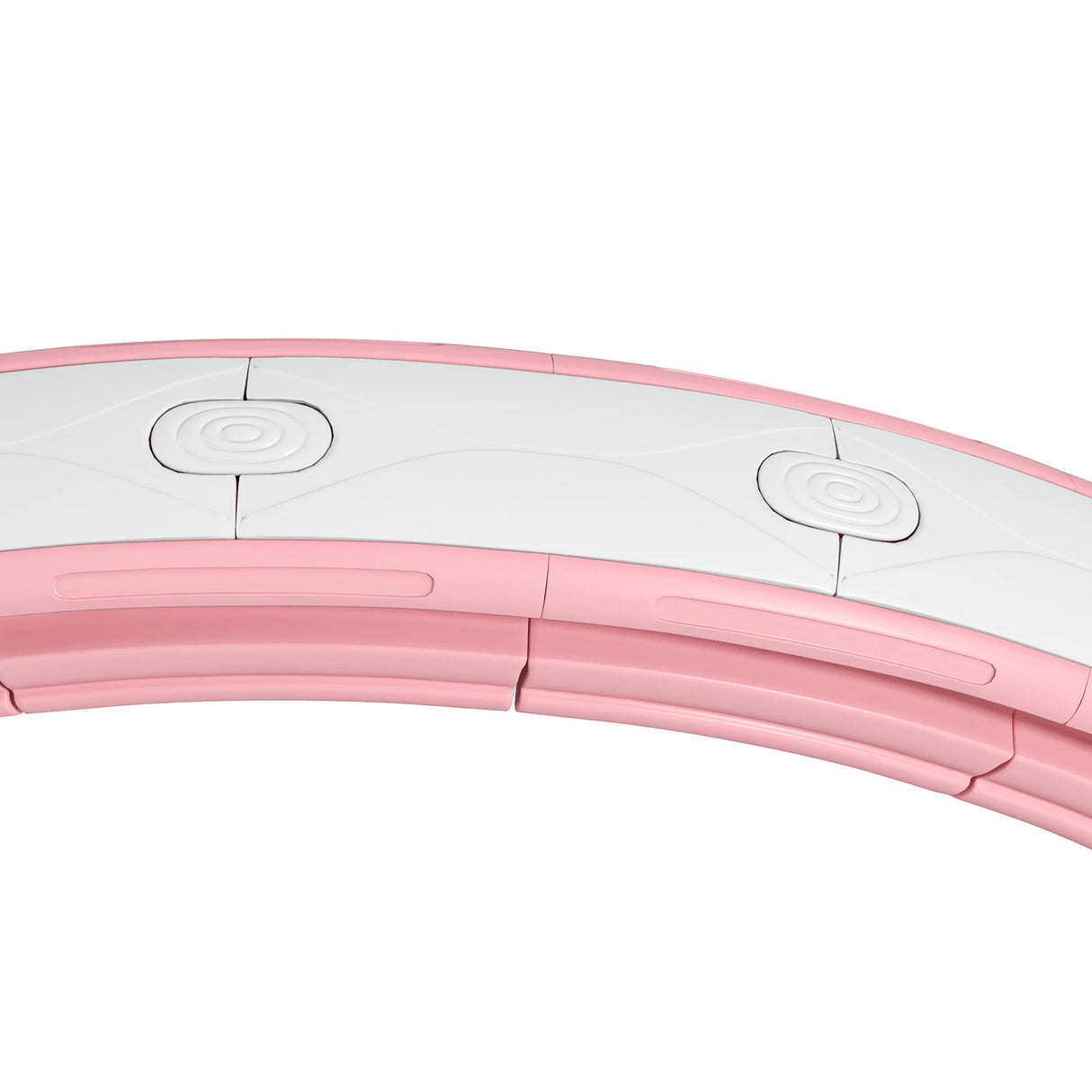SPORTNOW Smart Weighted Hula Hoop, Massage Hula Ring w/ 16 Detachable Knots, 360 Auto-Rotating Ball, Digital Counter, Pink