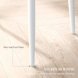 HOMCOM Set of 6 Faux Leather Dining Chairs - White