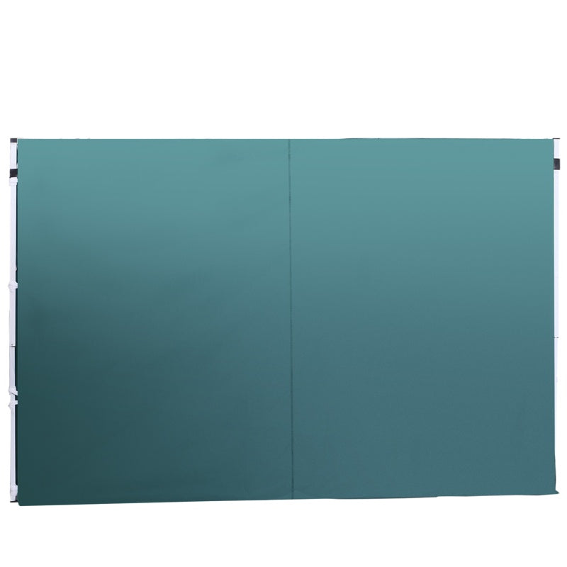 Outsunny 3 Meters Gazebo Replaceable Exchangeable Side Panel Wall Panels Walls With Window, Dark Green