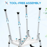HOMCOM 57-69cm Aluminium Frame Bath Seat