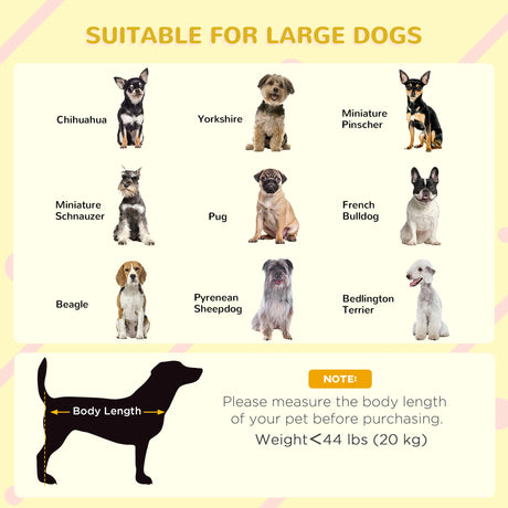 PawHut Wooden Outdoor Dog House with Asphalt Openable Top, Removable Floor, Clear Front Panel, Curtain, Light Grey