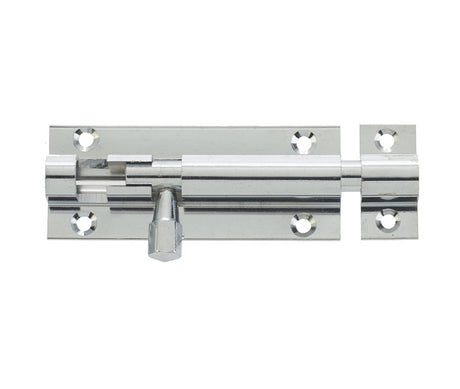 Jedo Brass Straight Barrel Bolts 64x25mm Polished Chrome