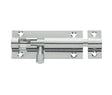 Jedo Brass Straight Barrel Bolts 102x25mm Polished Chrome