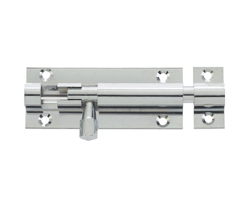 Jedo Brass Straight Barrel Bolts 102x25mm Polished Chrome