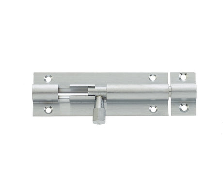 Jedo Brass Straight Barrel Bolts 75x25mm Satin Chrome