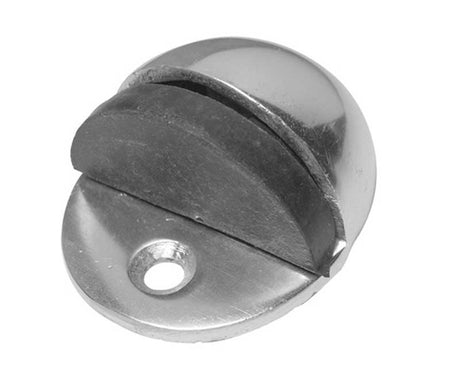 Aluminium Floor Mounted Doorstops 50x40mm Satin Anodised Aluminium