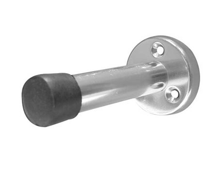 Aluminium Wall Mounted Doorstop 76mm Satin Anodised Aluminium