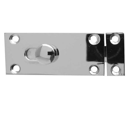 Jedo Bathroom Slide Bolts 63x25mm Polished Chrome