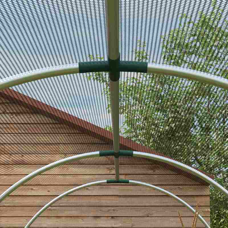 Outsunny 360 x 120cm Mini Polytunnel Greenhouse, Black