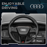 AIYAPLAY Audi Q8 e-tron Sportback Licensed 12V Ride on Car w/ Remote, 4 Spring Suspension Wheels, Headlamps, Music, Horn - Grey