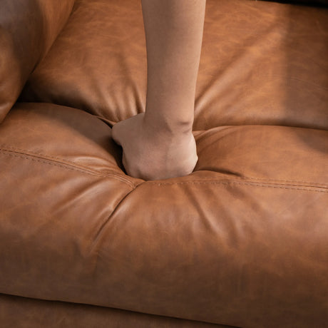 HOMCOM Faux Leather 70 Electric Riser Recliner Chair - Brown