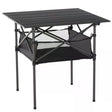 Outsunny Outdoor Folding Camping Table W/ Storage Bag, Portable for Garden Beach Picnic