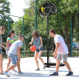 SPORTNOW 2.3-3m Basketball Hoop and Stand with High Strength PE Backboard and Weighted Base, Portable on Wheels