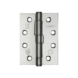 Jedo Grade 7 Steel Heavy Duty Button Tip Hinges 102x76x2.5mm Polished Chrome