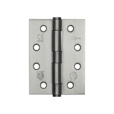Jedo Grade 7 Steel Heavy Duty Button Tip Hinges 102x76x2.5mm Satin Chrome