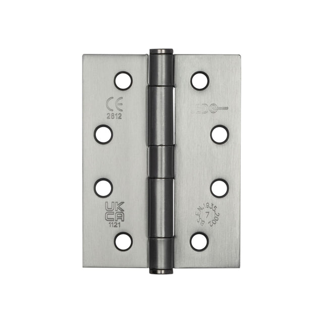 Jedo Grade 7 Steel Heavy Duty Button Tip Hinges 102x76x2.5mm Satin Chrome