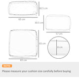 Outsunny Set of 14 Outdoor Cushion Covers - Red