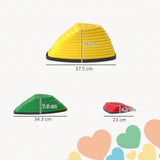 AIYAPLAY 6-Piece Stepping Stones for Kids, Stackable Sensory Toys Outdoor Indoor, Obstacle Course for Balance and Motor Skills