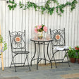 Outsunny Three-Piece Mosaic Bistro Table Set - Multicoloured