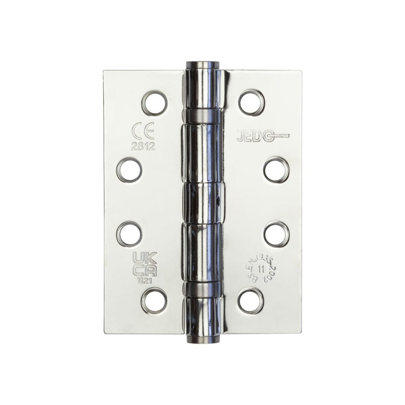 Jedo Grade 11 Steel Ball Bearing Hinges 102x76mm Polished Chrome