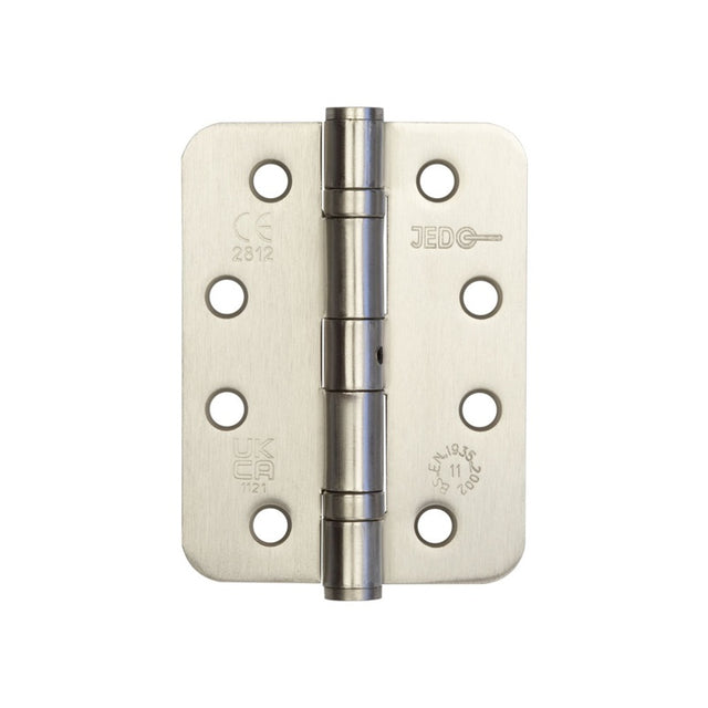 Jedo Grade 11 Radiused Steel Ball Bearing Hinges 102x76mm Satin Nickel