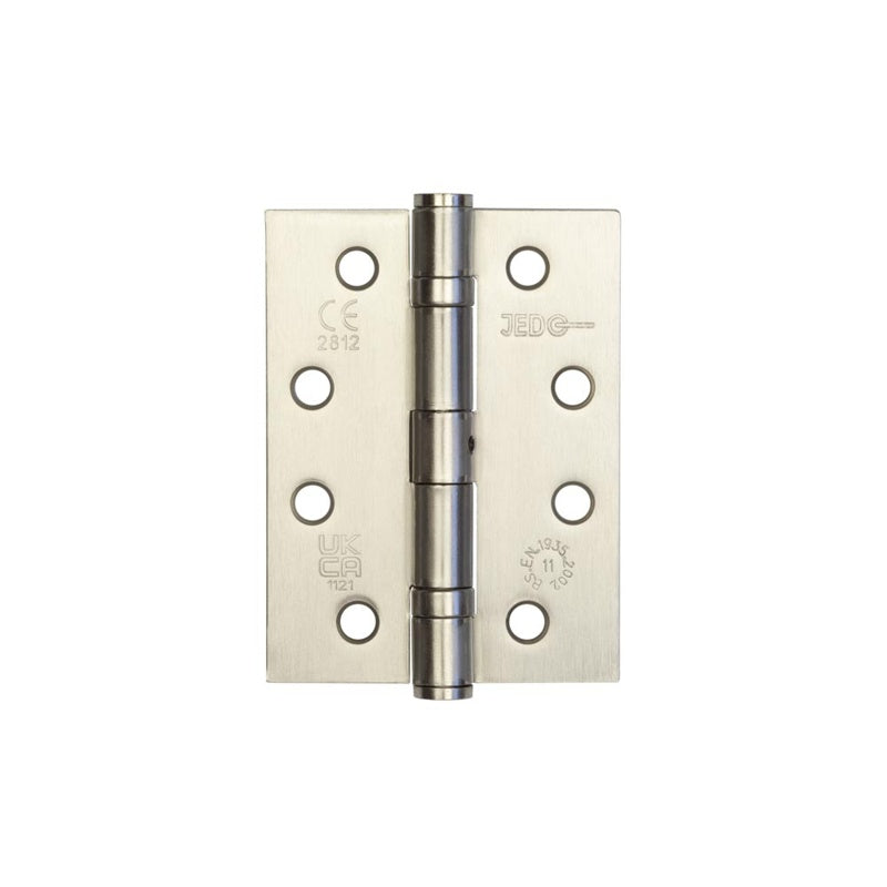 Jedo Grade 11 Steel Ball Bearing Hinges 102x76mm Satin Nickel