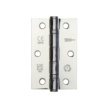 Jedo Steel Ball Bearing Hinges 89x58mm 89x58x2mm Polished Chrome