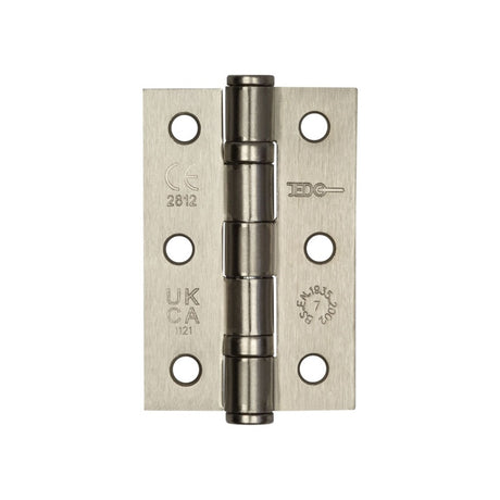 Jedo Grade 7 Steel Ball Bearing Hinges 76x50mm Satin Nickel