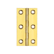Plain Butt Hinges 63x35x1.5mm Polished Brass