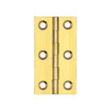 Plain Butt Hinges 63x35x1.5mm Polished Brass