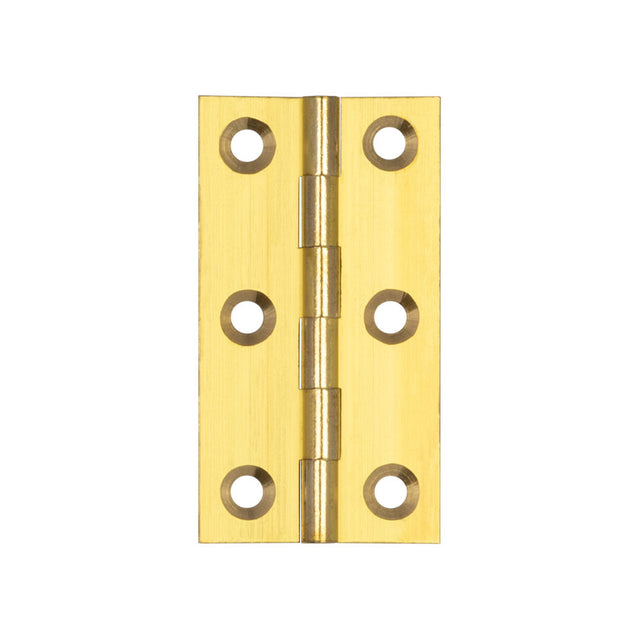 Plain Butt Hinges 63x35x1.5mm Polished Brass