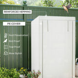 Outsunny Four-Tier Mini Greenhouse - Grey/White