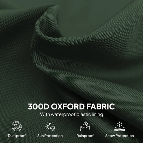 Outsunny Parasol Cover, 600D Oxford Cantilever Umbrella Cover Fit for 2-4m Parasol, Green