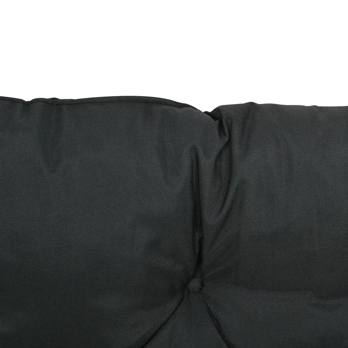 Outsunny 2 Seater Bench Pad, Garden Chair Cushion with Back and Ties for Indoor and Outdoor Use, 98 x 100 cm, Black