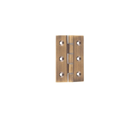 Double Phosphor Bronze Washered Hinges 76x50x2.5mm Antique Brass