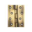 Double Phosphor Bronze Washered Hinges 102x76x3mm Antique Brass