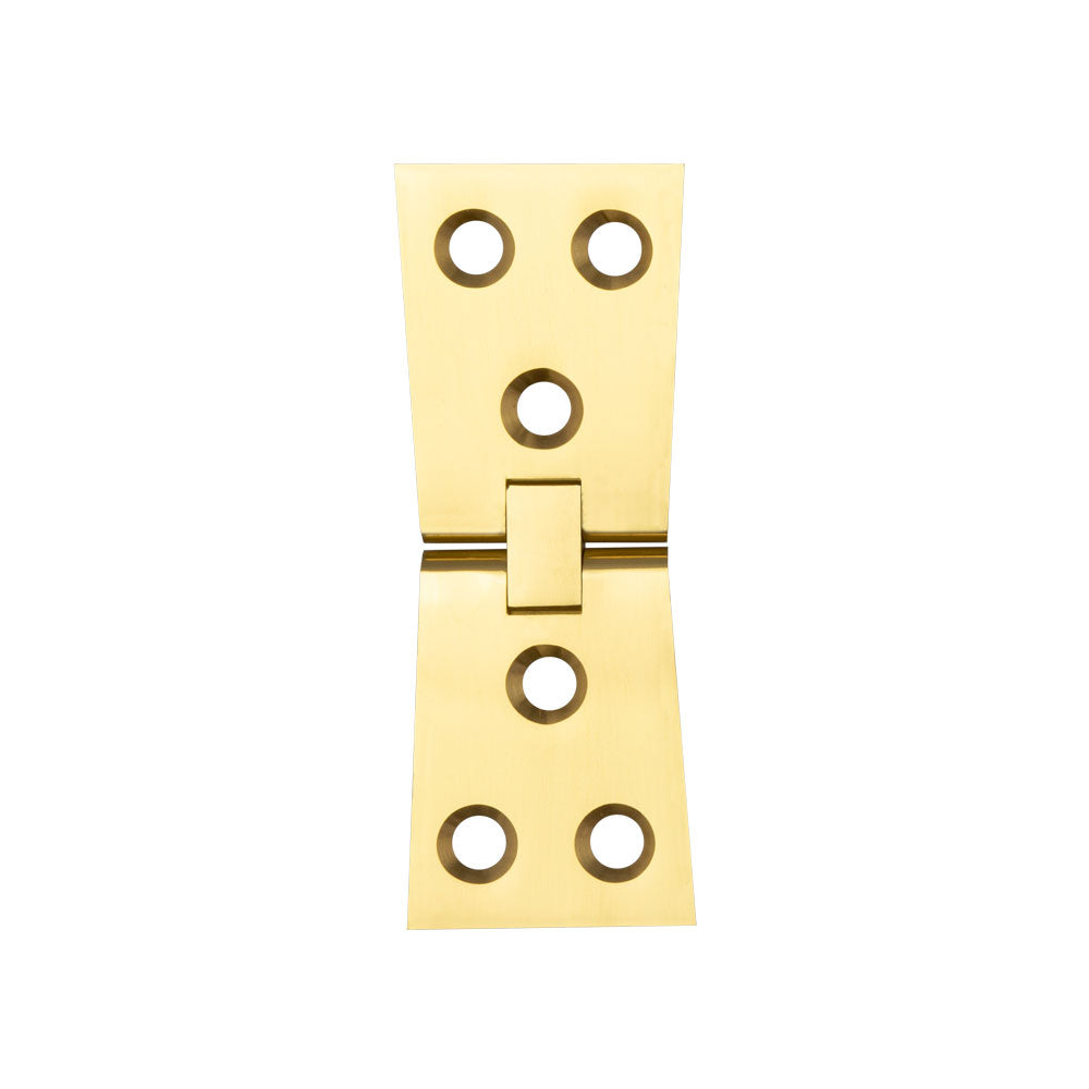 Jedo Counter Flap Hinge 99x40x1mm Polished Brass