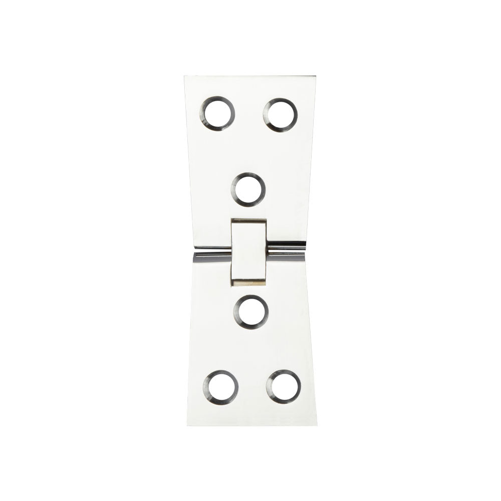 Jedo Counter Flap Hinge 99x40x1mm Polished Chrome