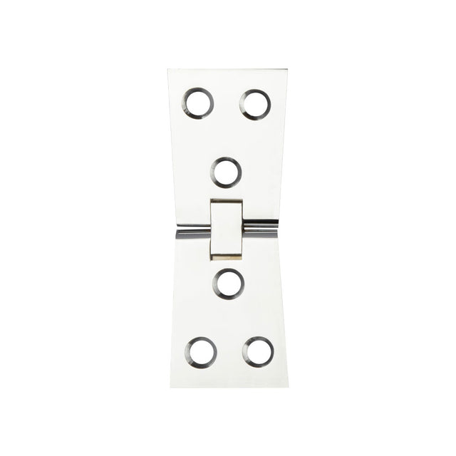 Jedo Counter Flap Hinge 99x40x1mm Polished Chrome