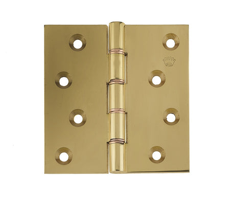 Projection Hinges 102x102x3mm Polished Brass