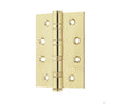 Ball Bearing Hinges 102x76x3mm Polished Brass