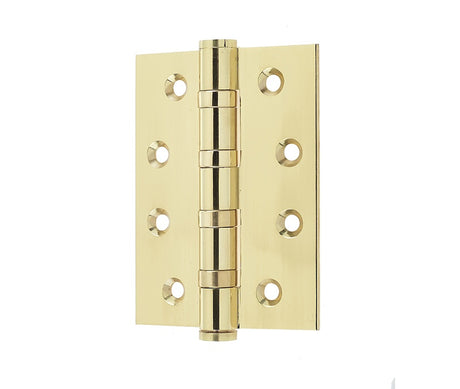 Ball Bearing Hinges 102x76x3mm Polished Brass