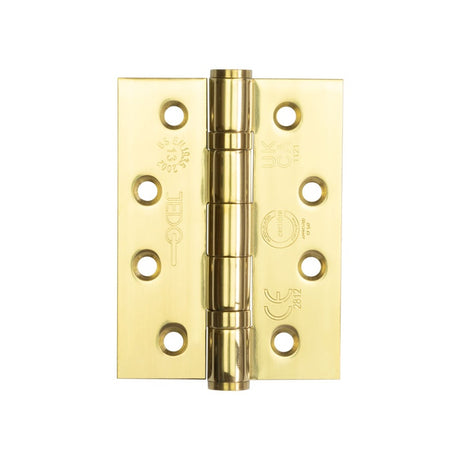 Certifire Stainless Steel Grade 13 Ball Bearing Hinges 102x76x3mm Electro Brassed